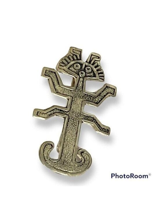 Vintage Jewelry - Vintage Tolima Figure Silver Pin Brooch